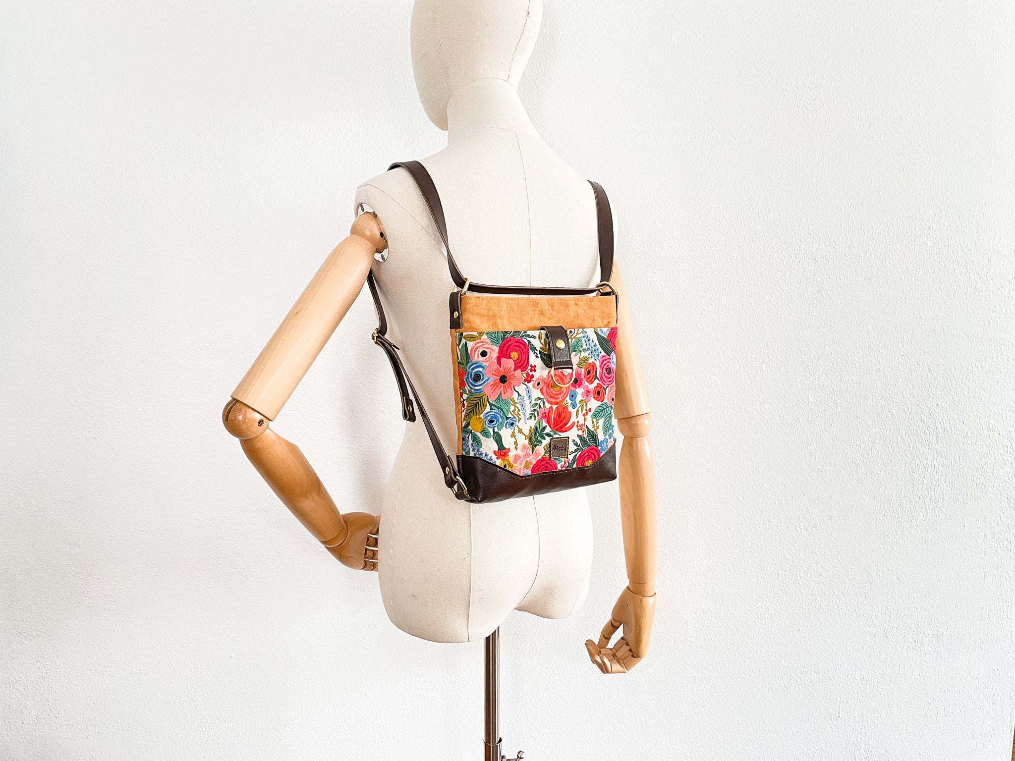 Backpack / Convertible Backpack / Fold orders Over Tote / Crossbody Bag / Floral