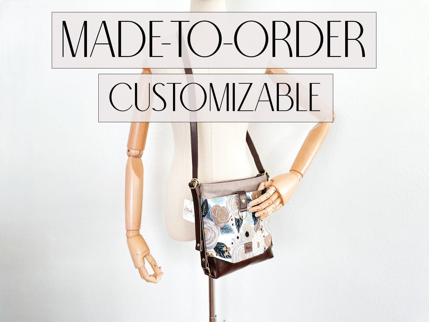 Made-to-order, The Gabriella Convertible Backpack & Crossbody Bag, Linen  Juliet Rose Fabric