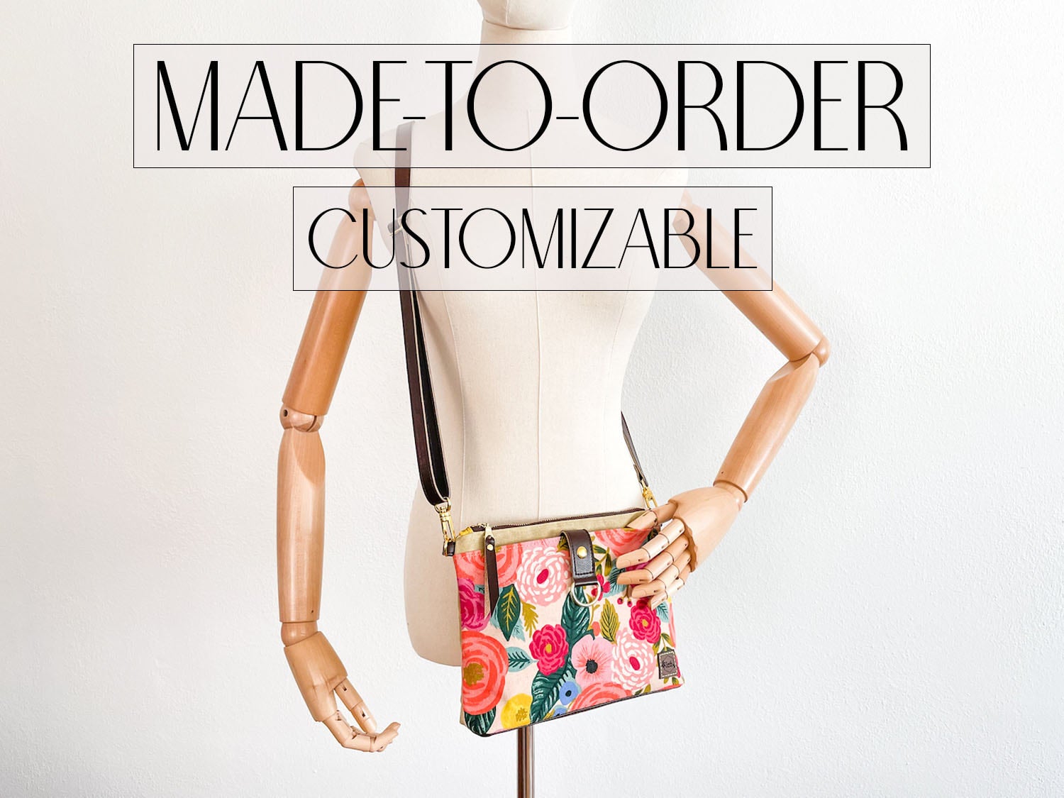 Made to order The Charlie Crossbody Bag Cream Juliet Rose